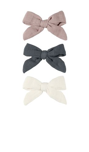 Kids Bow W. Clip Set Of 3 in - QUINCY MAE - Modalova