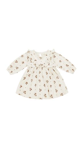 Kids long sleeve ruffle v dress en color crema talla 12-18M en - Cream. Talla 12-18M (también en 2-3yr, 4-5yr) - QUINCY MAE - Modalova