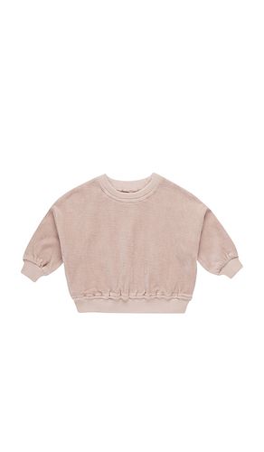 Kids Velour Relaxed Sweatshirt in . Size 18-24M, 2-3yr, 4-5yr - QUINCY MAE - Modalova