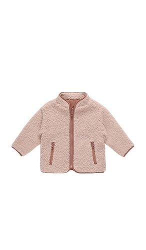 Kids Faux Fur Zip Jacket in . Taglia 18-24M, 4-5yr - QUINCY MAE - Modalova