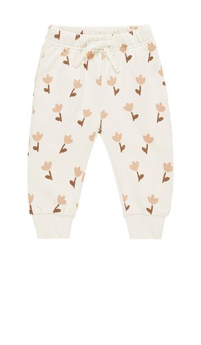 Pantalón deportivo relajado de polar en color crema talla 12-18M en - Cream. Talla 12-18M (también en 18-24M, 2-3yr, 4-5y - QUINCY MAE - Modalova