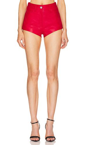 Leather short en color talla 32 en - Red. Talla 32 (también en 36) - REMAIN - Modalova