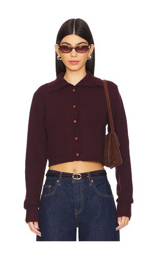 Cárdigan ajustado knitted en color burgundy talla 38 en - Burgundy. Talla 38 (también en 42) - REMAIN - Modalova