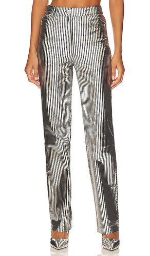 Striped Leather Pants in . Taglia 34 - REMAIN - Modalova