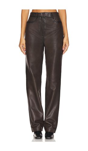 Straight Leg Leather Pants in . Size 34 - REMAIN - Modalova