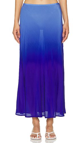 Falda midi kelly en color azul talla L en - Blue. Talla L (también en M, S, XL, XS) - RIXO - Modalova