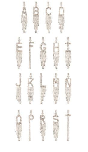 Alphabet Earring in . Size A, F, G, H, I, L, N, O, P, R, S, T - retrofete - Modalova