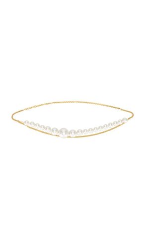 Asymmetric Pearl Chain Belt in - Rowen Rose - Modalova
