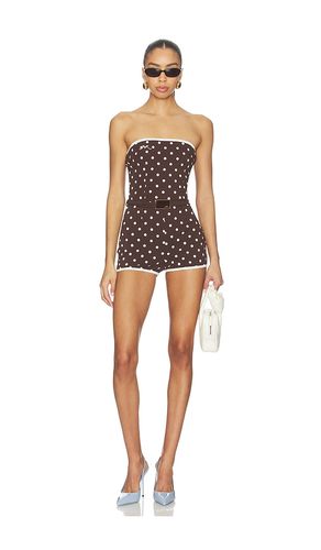 Polka Dots Bustier Mini Jumpsuit in . Size 32. Also in 34, 36, 38 - Rowen Rose - Modalova