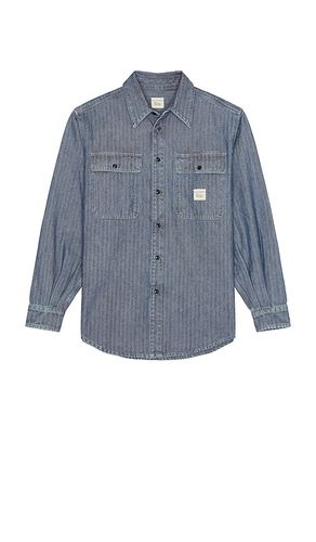 Shirt Time Off Recycled Indigo Chevron Rinse in . Taglia S - Roy Roger's x Dave's New York - Modalova