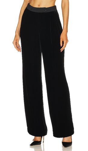Pantalones plisados ​​de terciopelo en color talla 36/S en - Black. Talla 36/S (también en 38/M, 40/L, 42/XL) - Rozie Corsets - Modalova