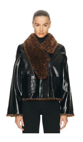 Pu Leopard Print Jacket in . Size S-M. Also in M-L - REVOLVE x JJ - Modalova