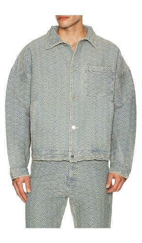 Seigaiha Jacquard Denim Work Jacket in . Size S. Also in M - Ryoko Rain - Modalova