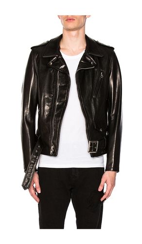 Pebbled Moto Jacket in . Size L. Also in XL/1X - Schott - Modalova