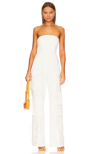 Strapless Pocket Detailed Canvas Jumpsuit in . Taglia S, XS - SELMACILEK - Modalova