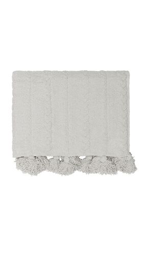Braided pom pom throw in color grey size all - Sunday Citizen - Modalova