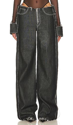 Pantalón con trabillas en color negro talla M en - Black. Talla M (también en S) - SAMI MIRO VINTAGE - Modalova