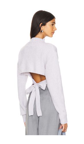 Wool cashmere blend tie back jumper en color gris claro talla L en - Light Grey. Talla L (también en M, S) - St. Agni - Modalova