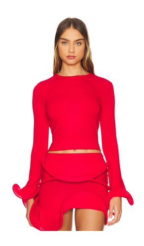 Wave sleeve top en color talla L en - Red. Talla L (también en M, S) - Sid Neigum - Modalova