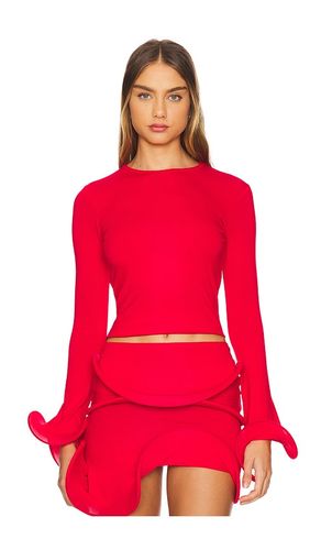 Wave sleeve top en color talla L en - Red. Talla L (también en XS) - Sid Neigum - Modalova