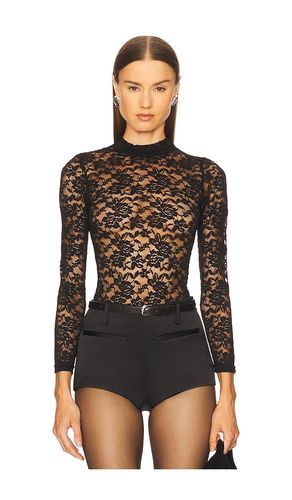 Lace Mock Neck Bodysuit in . Taglia M. Also in S - Stems - Modalova
