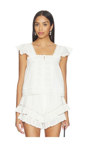Eliza Solid Flutter Sleeveles Top in . Size M. Also in XXS - Sea - Modalova