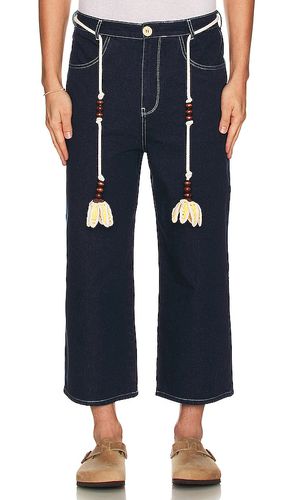 Straight belted jean en color denim-dark talla 32 en - Denim-Dark. Talla 32 (también en 34, 36) - SIEDRES - Modalova