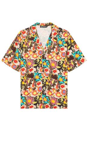 X Fwrd Mandarin Collar Short Sleeve Shirt in . Size M, S, XL/1X - SIEDRES - Modalova