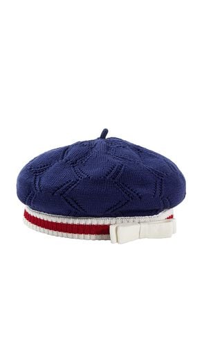 Kids Textured Knit Beret in - self-portrait - Modalova