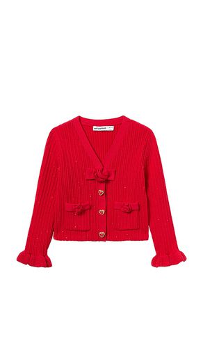 Kids Ribbed Knit Cardigan in . Size 4/5T, 5/6T - self-portrait - Modalova