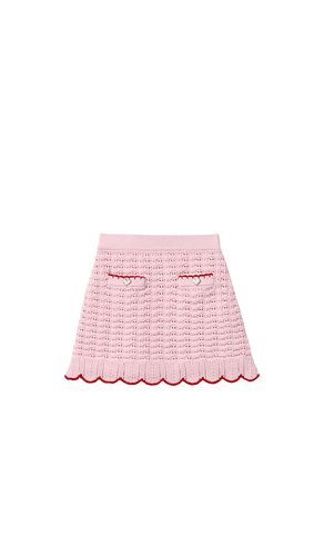 Kids Textured Knit Heart Detail Skirt in . Size 4/5T, 5/6T - self-portrait - Modalova