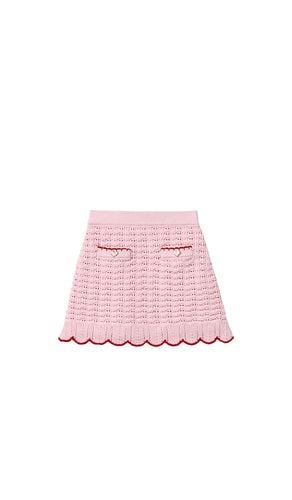 Kids Textured Knit Heart Detail Skirt in . Size 5/6T, 6/7 - self-portrait - Modalova