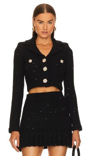 Textured Knit Jacket in . Taglia XL - self-portrait - Modalova