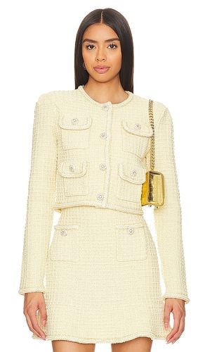 Textured Knit Jacket in . Taglia M - self-portrait - Modalova