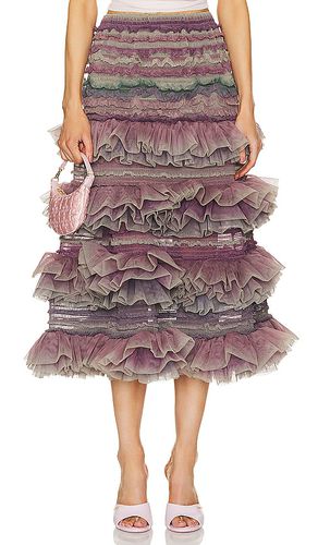 Falda midi tul en color talla L en - Purple. Talla L (también en M, S, XS) - Susan Fang - Modalova