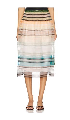 Striped Smocked Maxi Skirt in ,. Size M-L. Also in XS-S - Susan Fang - Modalova