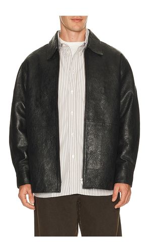 Crinkle Leather Shirt Jacket in . Taglia 48. Also in 50 - Sunflower - Modalova