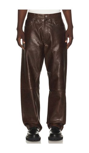 Wide Twist Leather Pant in . Size 33. Also in 34, 36 - Sunflower - Modalova