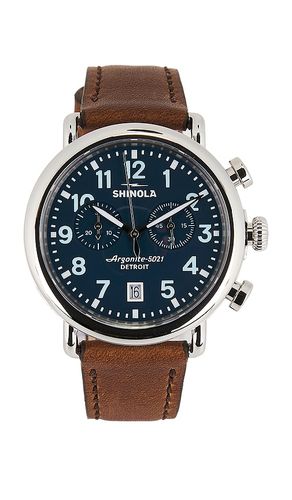 Runwell 2 Eye Chrono 41mm Watch British Tan Leather Strap in - Shinola - Modalova