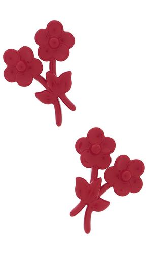 Painted Double Flower Stud Earrings in - Shushu/Tong - Modalova