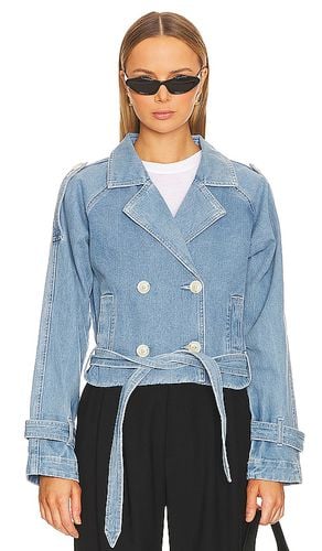 Theory Crop Denim Trench in . Taglia XS - SOVERE - Modalova