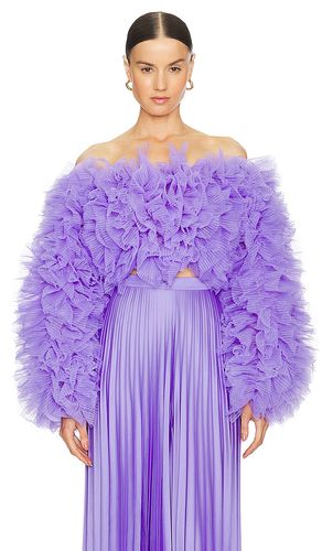 Florence tulle top en color lavanda talla L en - Lavender. Talla L (también en M, S, XS) - SELEZZA LONDON - Modalova