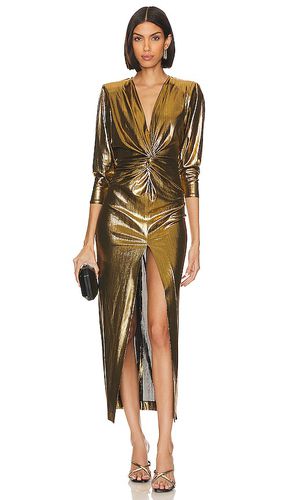 Vestido cruzado en color oro metálico talla 2 en - Metallic Gold. Talla 2 (también en 4, 6) - Smythe - Modalova
