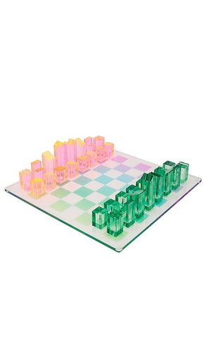 SPIEL OMBRE LUCITE CHESS & CHECKERS SHERBERT in - Sunnylife - Modalova