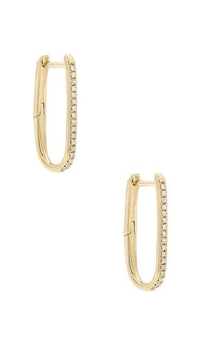 Diamond Oval Earrings in - STONE AND STRAND - Modalova