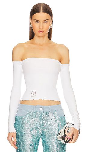 Top con hombros descubiertos nily en color talla L en - White. Talla L (también en M, S) - SIEDRES - Modalova