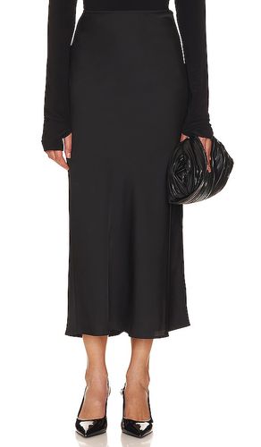 Falda de satén ava en color talla L en - Black. Talla L (también en M, S, XS) - Rue Sophie - Modalova
