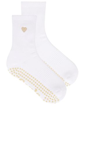Beige Heart Grip Socks in . Size S/M - Souls. - Modalova