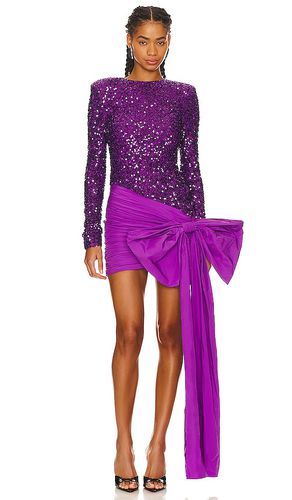 Vestido corto con lazo en color morado talla 32 en - Purple. Talla 32 (también en 34, 36, 38) - ROTATE - Modalova