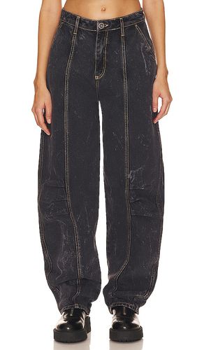 Pantalones anchos lavados en color negro talla S en - Black. Talla S (también en XS) - ROTATE - Modalova